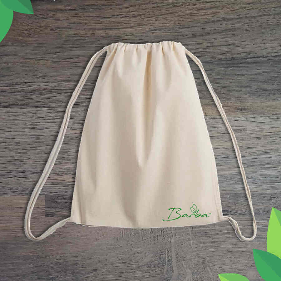 Recycled Cotton Drawstring Bag