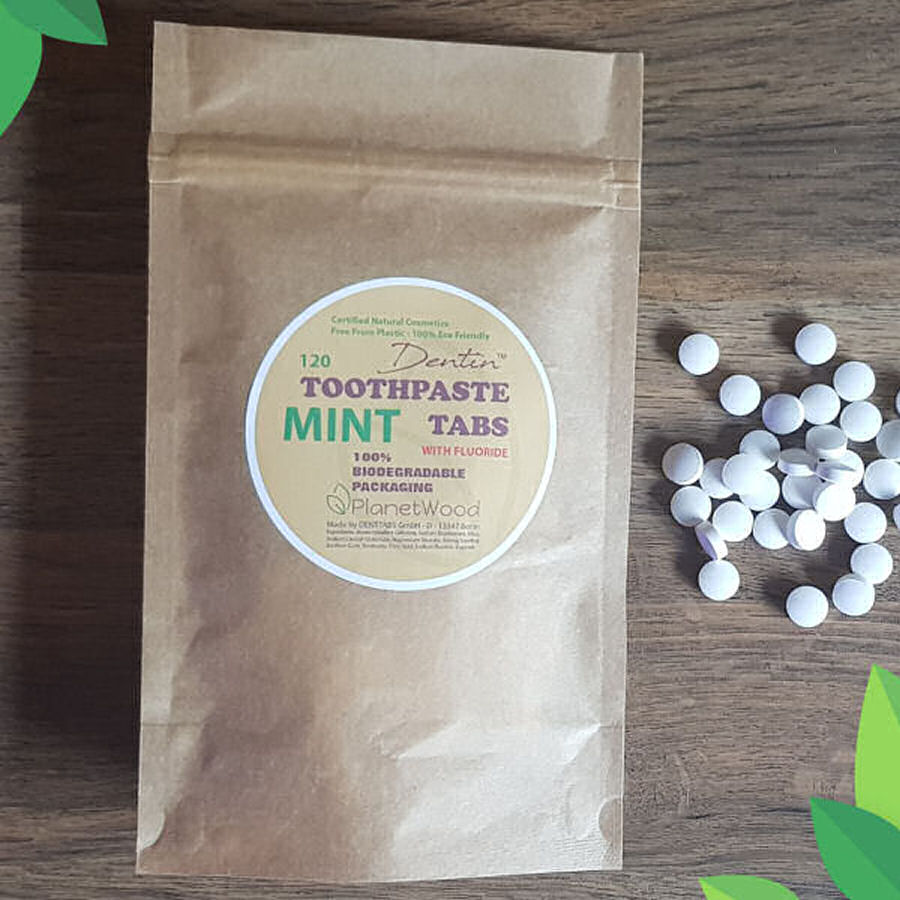 Dentin™ Mint Toothpaste Tabs | Eco-Friendly Products | PlanetWood