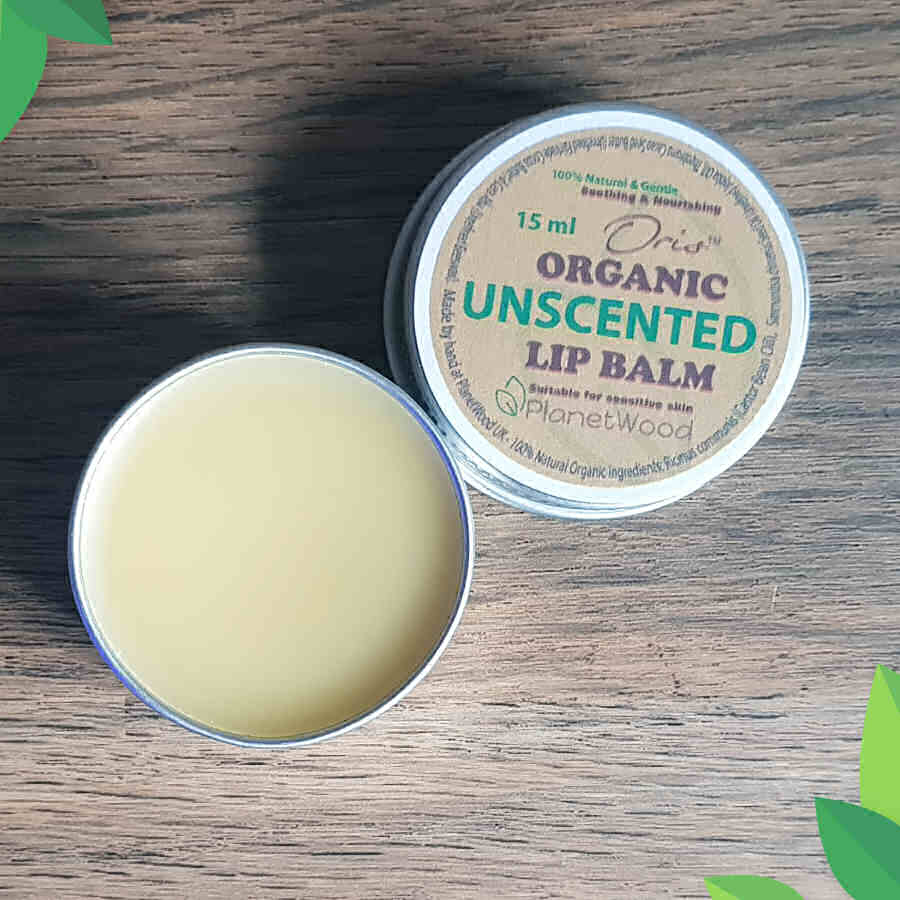 PlanetWoodOrisOrganic Unscented Lip Balm 15ml