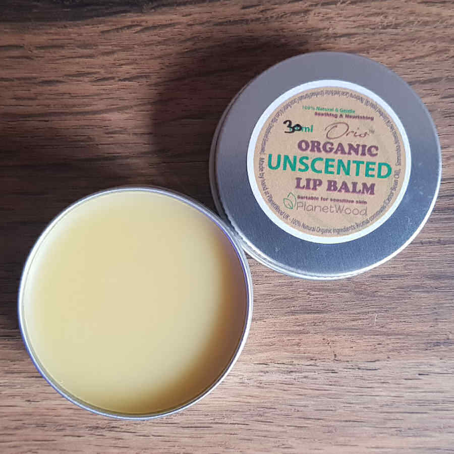 Organic Unscented Lip Balm 30ml